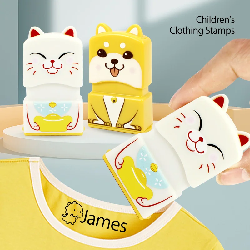 Customized Name Stamp Waterproof Toy Baby Student Clothes Chapter Wash not Faded Children's Seal Customized Stamp Gifts