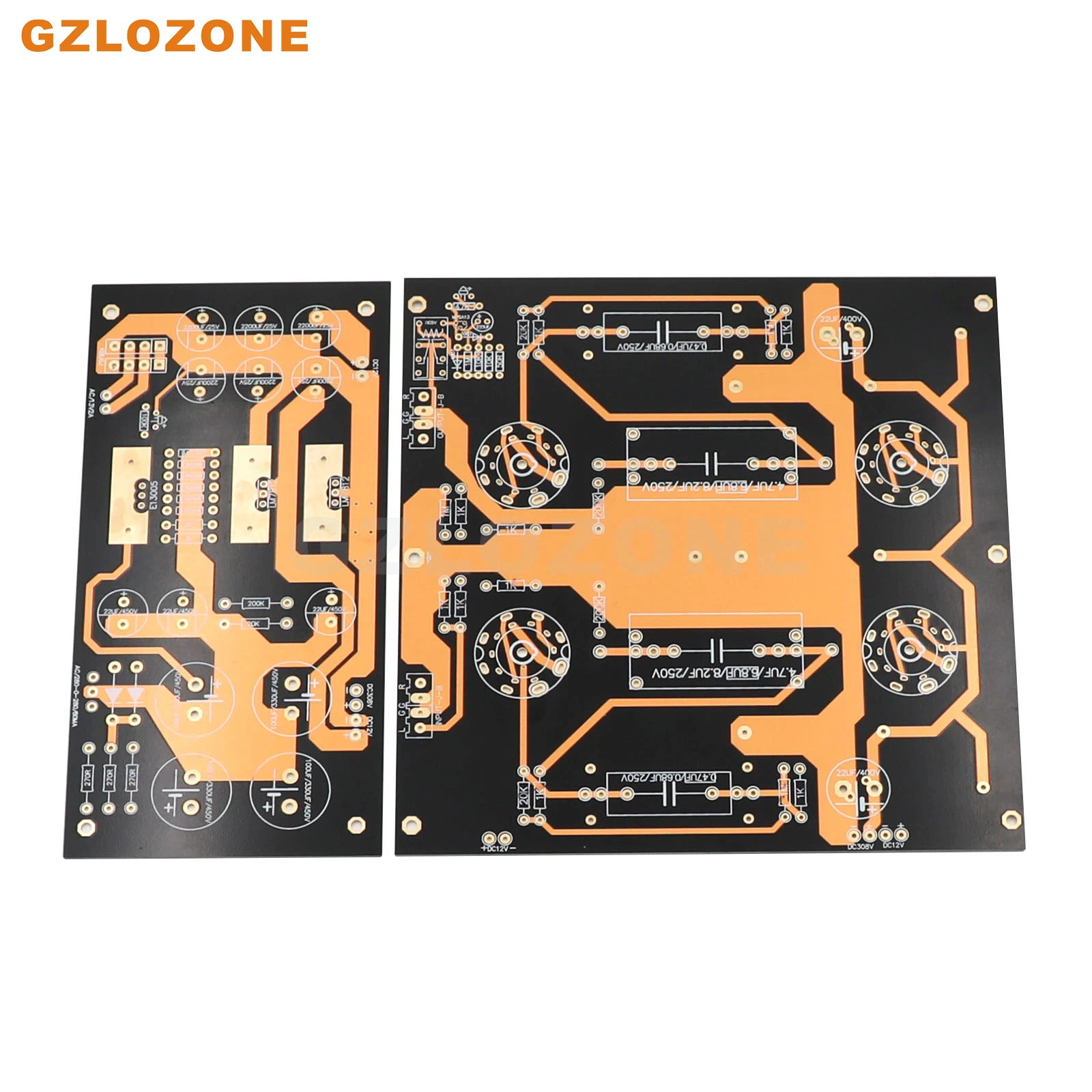 

HI-END Stereo 6SN7 6N8P Tube Preamplifier Base On Rogue99 Preamp circuit With power supply Bare PCB