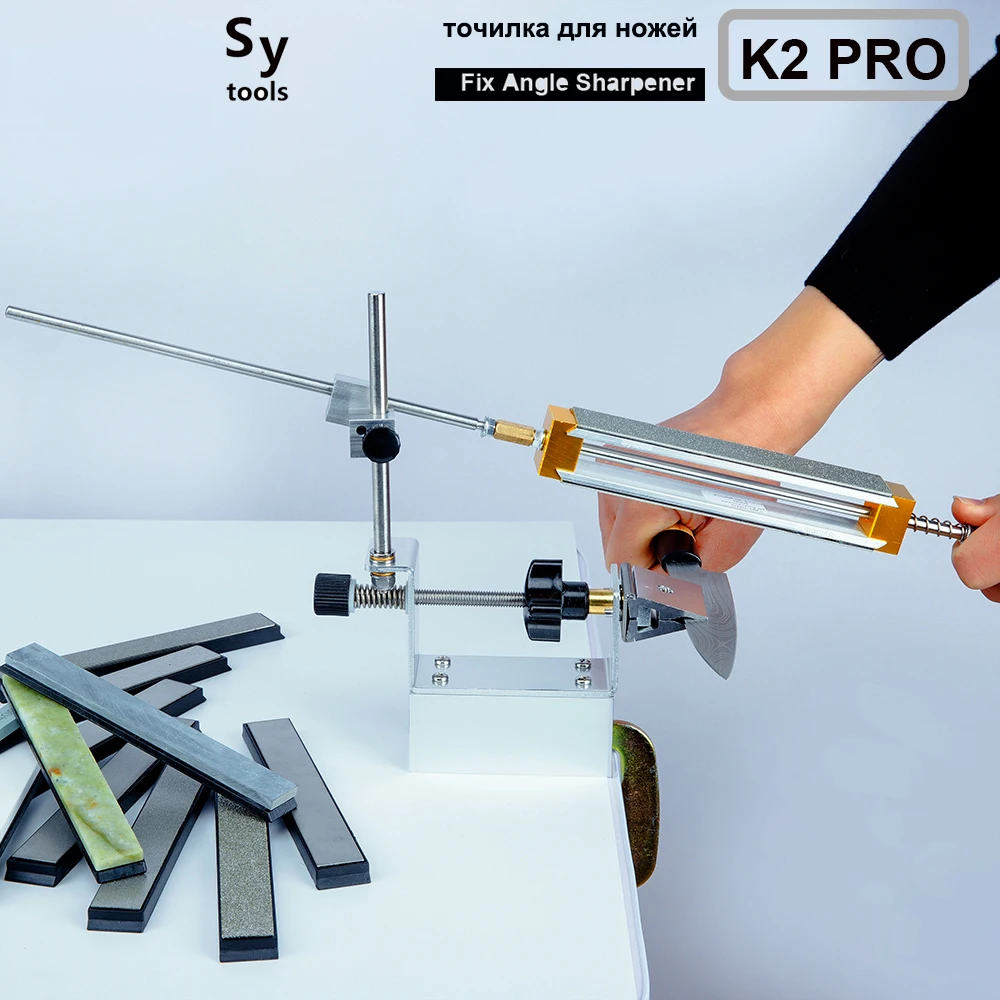 

Professional Fixed angle Knife sharpener system knife sharpening Grindstone with rotating device K2 Pro