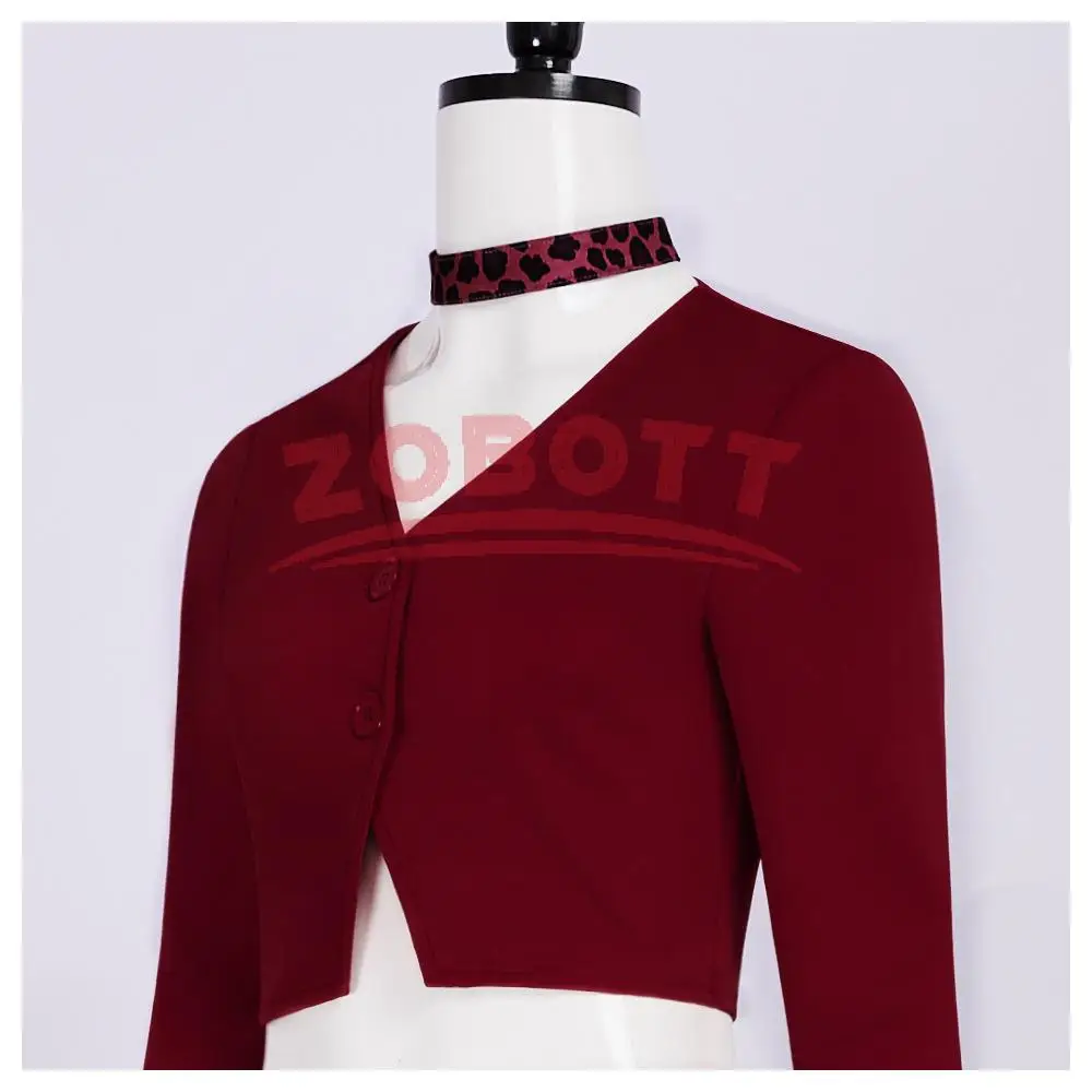 Медсестра Мария Косплей Фильм Тихий Фанси Костюм Терор Красное Пальто