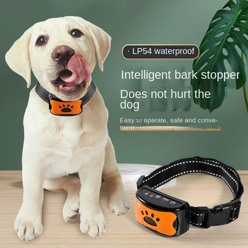 

Dog Collar Prevent Barking Automatic Bark Stop Electric Shock Training Large Small Dogs Pet Anti Barking Artifact Products Items