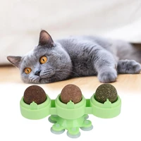 safe cat toy three flavors interactive catnip wall ball cat toy pet toy kitten toy