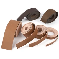 2 meterspieces microfiber leather tape brown coffee soft leather cord for diy handmade jewelry bag accessories clothing belt
