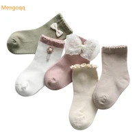 2020 newest autumn winter kids baby girls socks bow lace infant newborn accessories girls sock toddler socks 0 8y