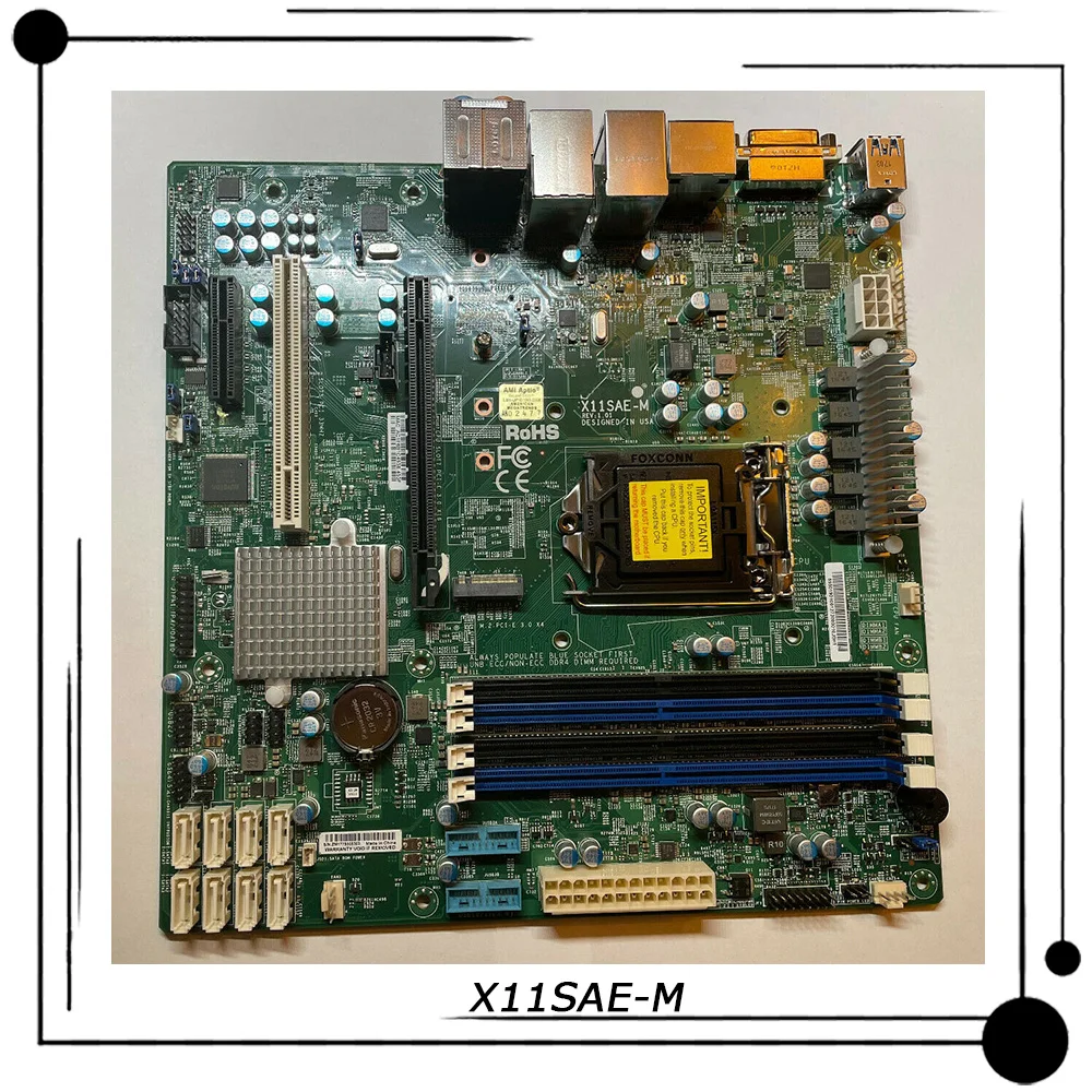 

X11SAE-M For Supermicro Workstation Micro-ATX Motherboard Intel C236 LGA-1151 E3-1200 v6/v5 6th/7th Generation Core i3 Series