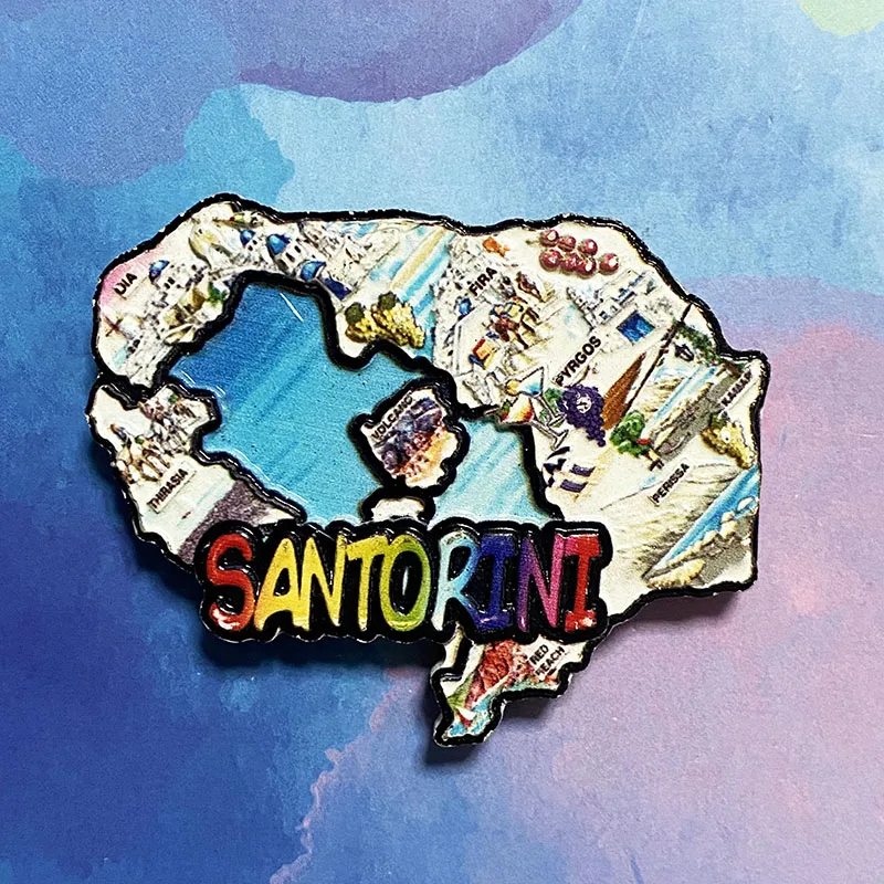 Санторини 3D магниты для холодильника туристические сувениры магнитные