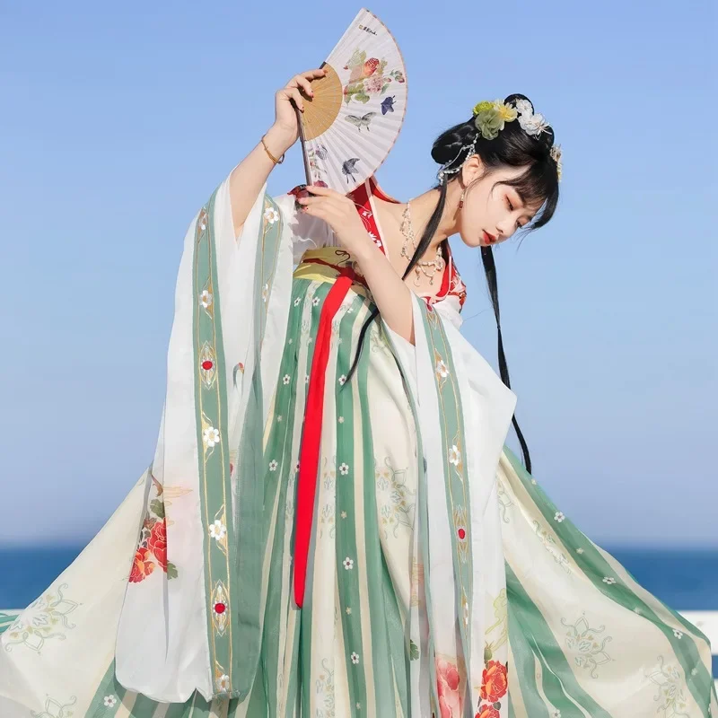 NT182 оригинальное подлинное женское платье Hanfu в китайском стиле с вышивкой и