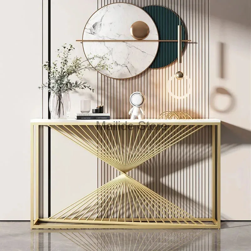 Современные железные консольные столы для прихожей домашний консольный стол