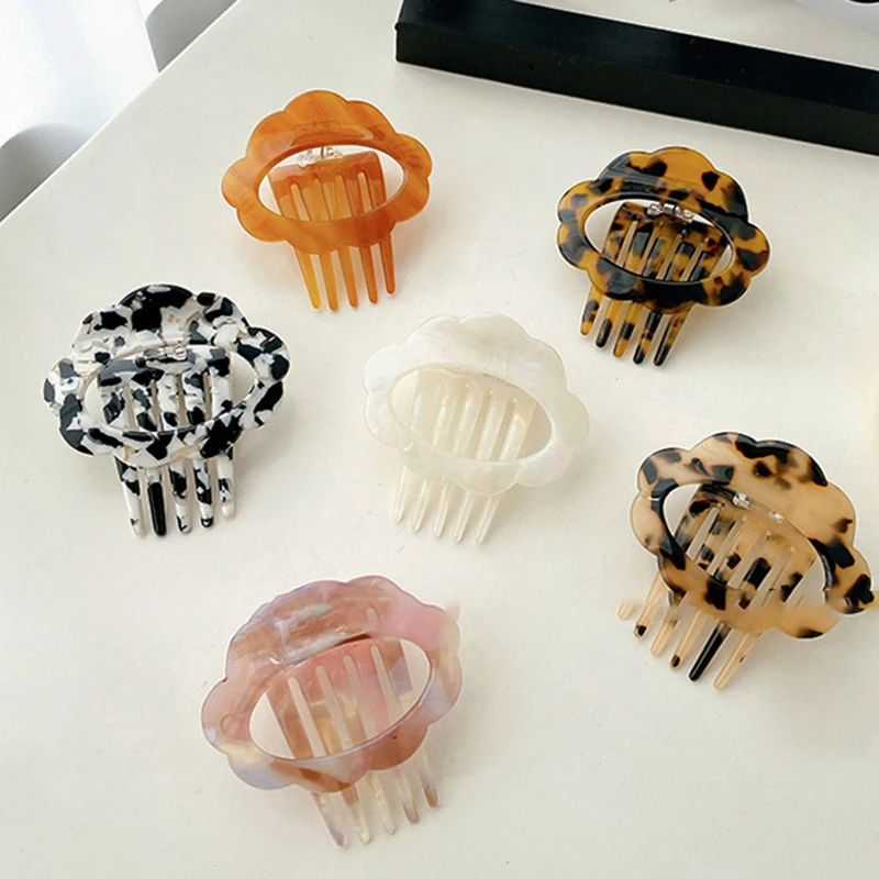 

Chic French Vintage Cloud Leopard Hair Clip for Women Side Duck Bill Clip Hair Accessories for Girl Hair Pin Wholesale Hairwear