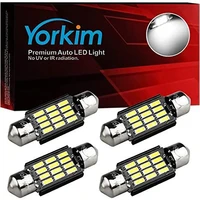 yorkim 6418 led bulb 36mm festoon led bulb super bright interior lights 12 smd 4014 chipsets 4410 6418 de3423 led bulb pack of 4