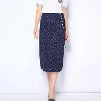 new arrival women skirts french brand skirts for women french style print elegant retro skirts casual asymmetrical woman skirts