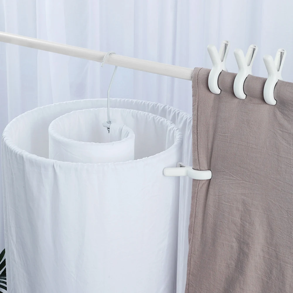 

1/2/3PCS Plastic Hanger Clips Laundry Clothes Sheet Clip Beach Towel Pins Thickened Slip Durable Big Clips Household Items