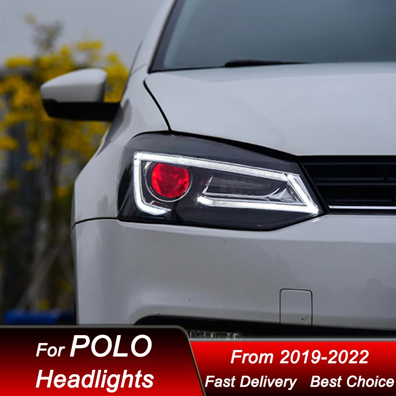 Автомобильные фары для VW POLO 2019-2023 новый стиль Стандартная автомобильная фара в
