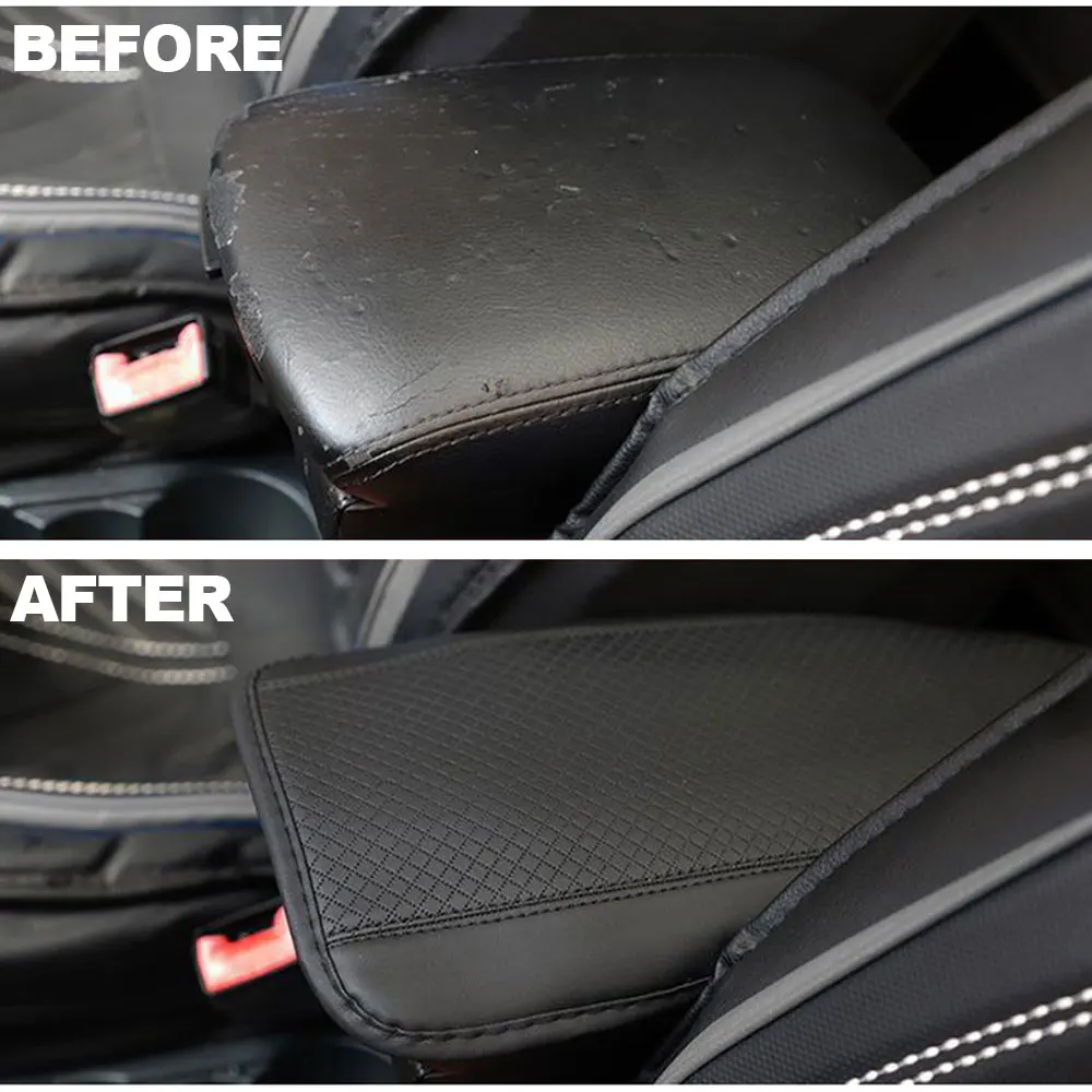 

PU Leather Car Armrest Mat Center Console Arm Rest Protection Cushion Auto Armrests Storage Box Cover Pad Accessories