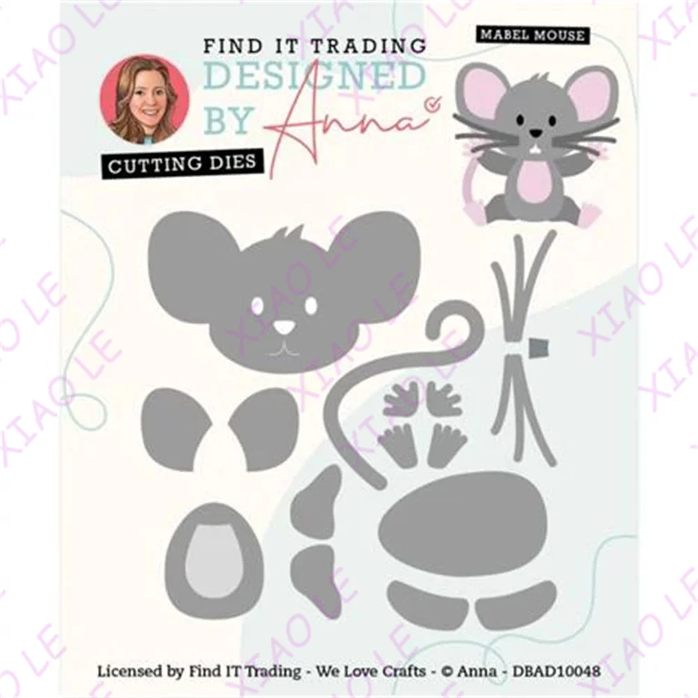 Mabel Mouse мужские цифры металлические трафареты для DIY Скрапбукинг фото вырубка