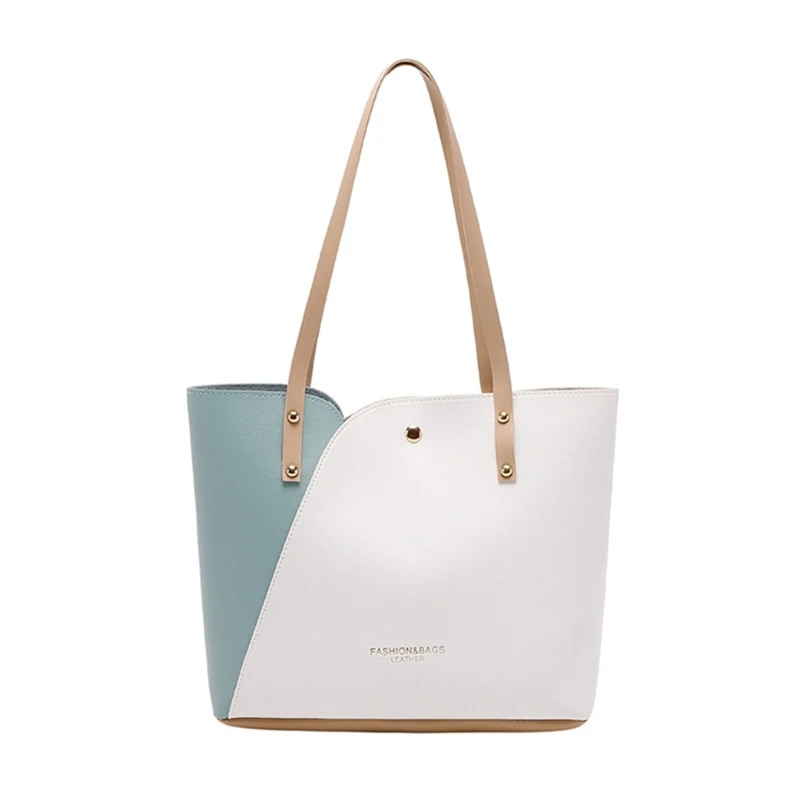

Women PU Leather Shoulder Bag with Handles Pouch Household Decoration for Adult Female Cosmetic Container Gift
