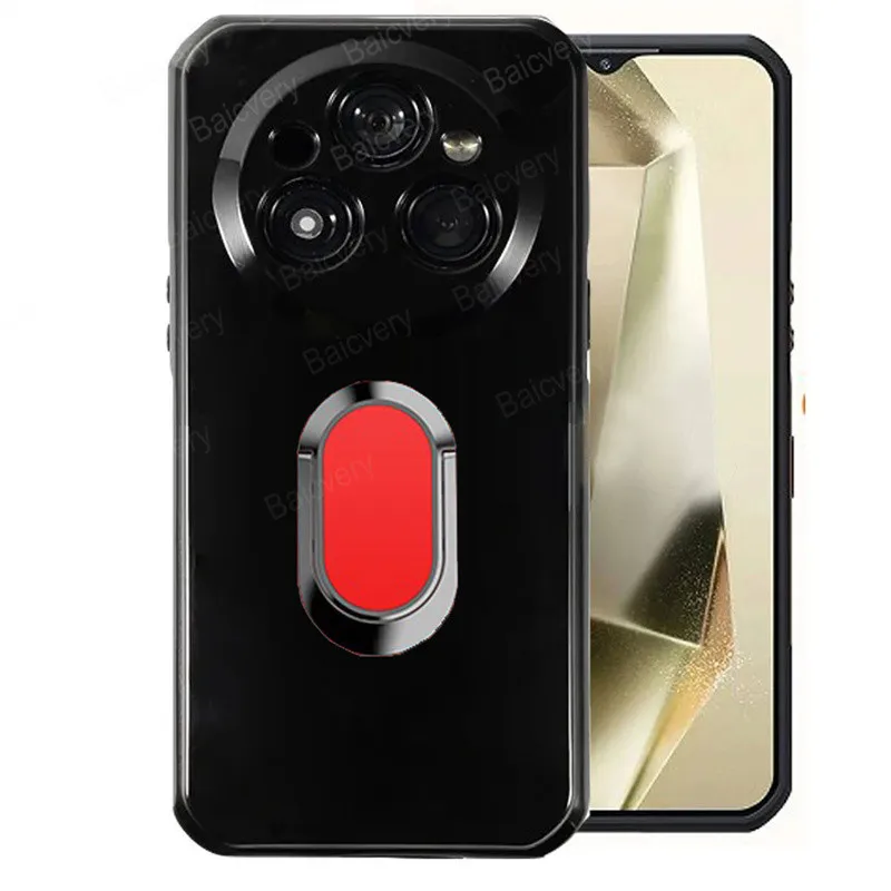 Фото Для Oukitel WP35/WP35S/WP35 Pro/WP55/WP55 Pro силиконовый мягкий чехол магнитный металлический держатель для кольца на палец №2