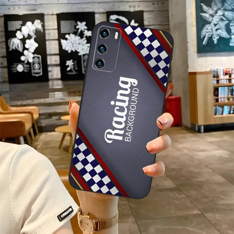 Чехол для телефона с изображением гоночного автомобиля Huawei Mate 30 20 40 10 9 8 Pro S 20X 5G 40E