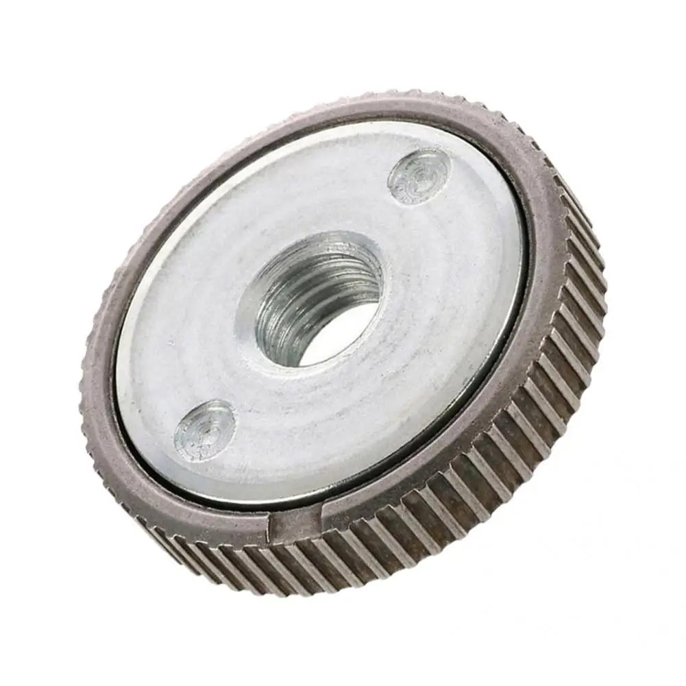 

Locking Plate Chuck Useful Carbon Steel Non-slip Sturdy Quick Clamping Nut for Angle Grinder Plate Chuck Locking Plate