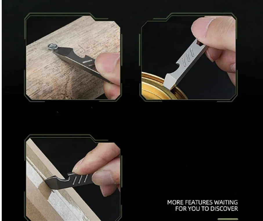 MF Mini TC4 титановый сплав лом открывалка для бутылок градуированная шкала