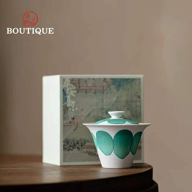 130 мл Порошковые поделки свежие зеленые подковы чаша для чая семейный чайный
