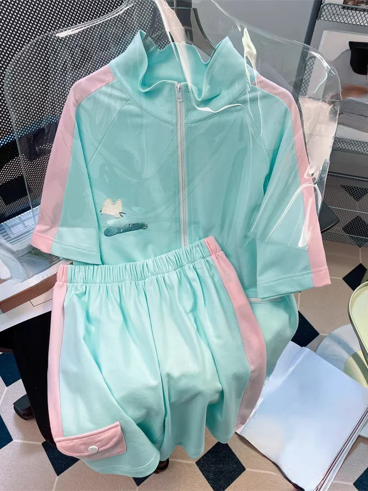 Sweet Kawaill комплект топ+шорты женский полиэстер