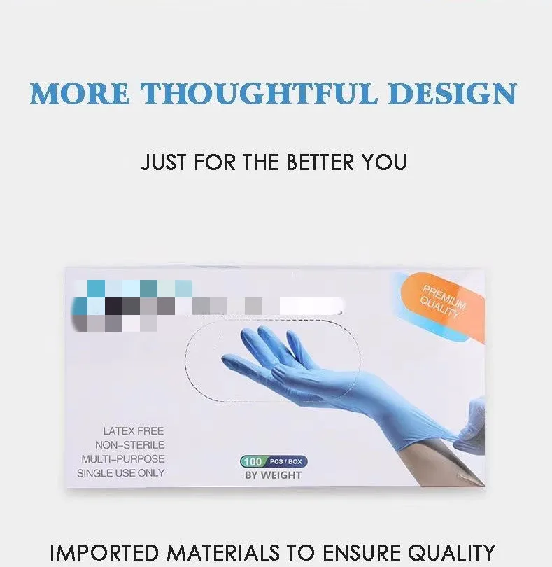Перчатки нитриловые одноразовые из синтетического латекса 7 мил 100 шт. |