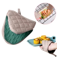 1pcs silicone anti scalding oven gloves mitts potholder kitchen gloves tray dish bowl holder oven hand clip baking tools