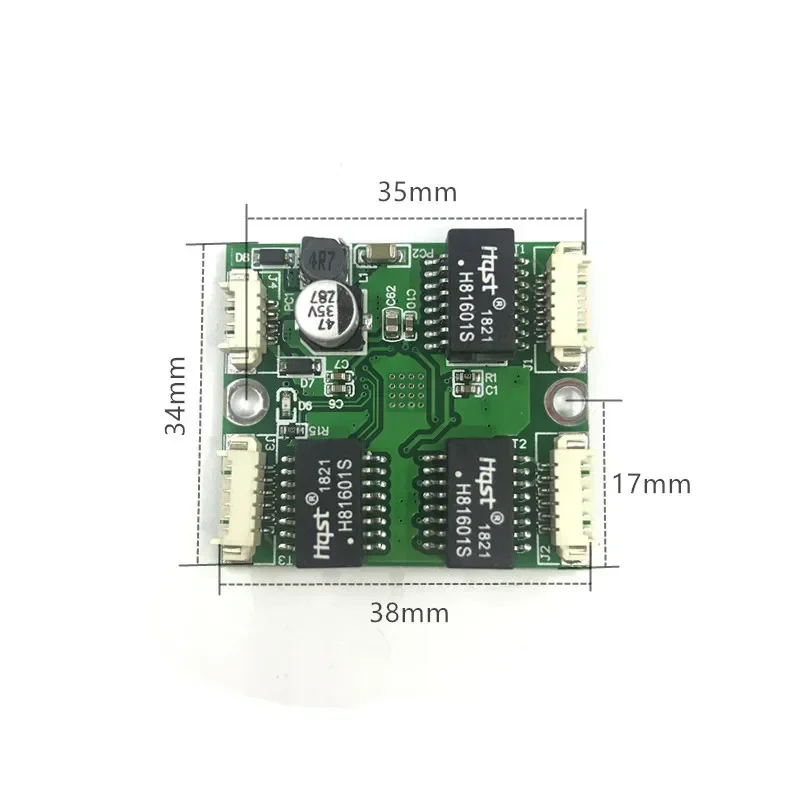 Мини-модуль PBCswitch PBC OEM-модуль мини-размер 3/4/5 портов Сетевые коммутаторы Печатная