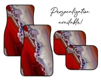 red agate car mats personalization available