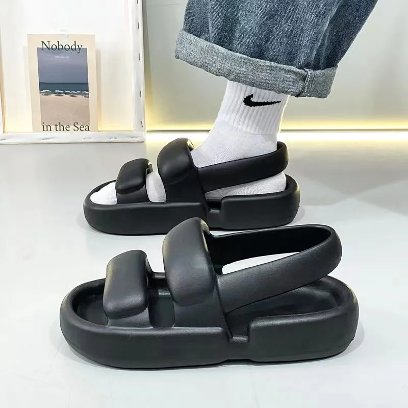 Women's Sandals Summer 2023 EVA Solid Fashion Y2k Cloud Sports Sneakers Couple Garden Shoes Outdoor Non-slip Casual Beach Shoe
