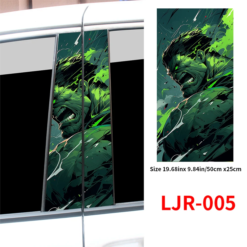 Автомобильные наклейки Hulk авто B-столб водонепроницаемые декоративные покрытия