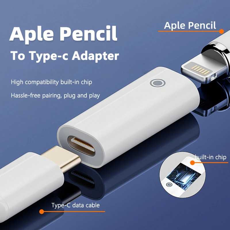 

1/2 адаптер для USB Type-C/8-контактный сплиттер мини-Стилус разъем для зарядки