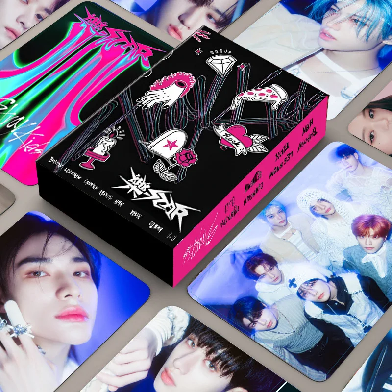 

55PCS Kpop New Album Music STAR Postcard Card LOMO Card Box Korean Fashion Group High Quality High Quality Postcard Fans Gifts