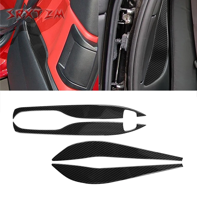 

Carbon Fiber Rear Door Armrest Panel Cover For Mazda RX8 RX-8 SE3P JM1FE 2004-2008 Car Styling Seat Strip