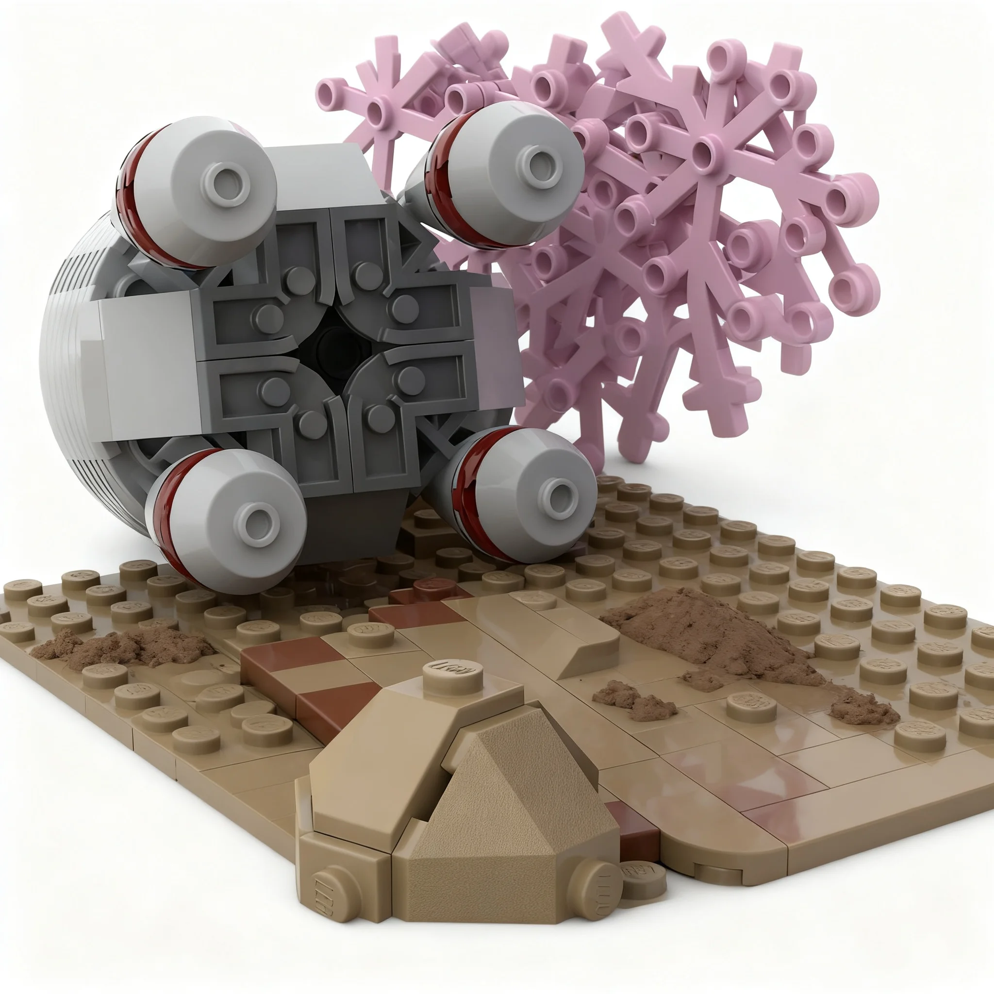 Фото 490 деталей MOC Star Battle: Галактический конфликт, Эпизод 1 – Модель-конструктор «Притворная атака», архитектурная игрушка, подарки на день рождения, набор для творчества из кирпичиков №4