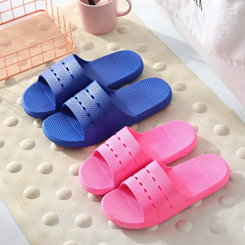 

2023 women's new summer and autumn home solid color soft non-slip bathroom bathing couple girl's bathroom slippers 1639