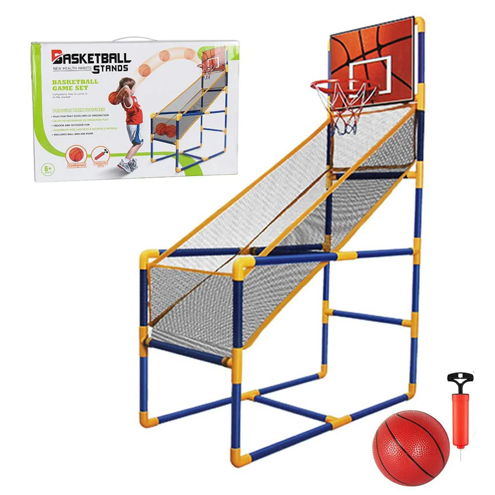 Children's Indoor Outdoor Shooting Machine Basketball Playing Set Arcade Game Basketball Training Toy For Children Educational