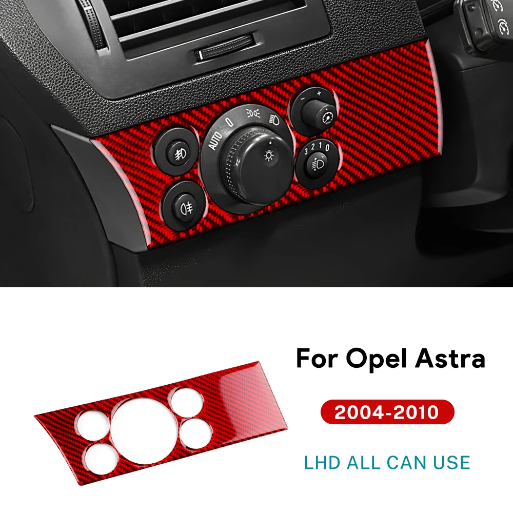 

Для Vauxhall Opel Astra H MK5 2004 2005 2006 2007 2008 2009 2010 Наклейка из настоящего мягкого углеродного волокна, наклейка на переключатель фар водителя автомобиля, отделка