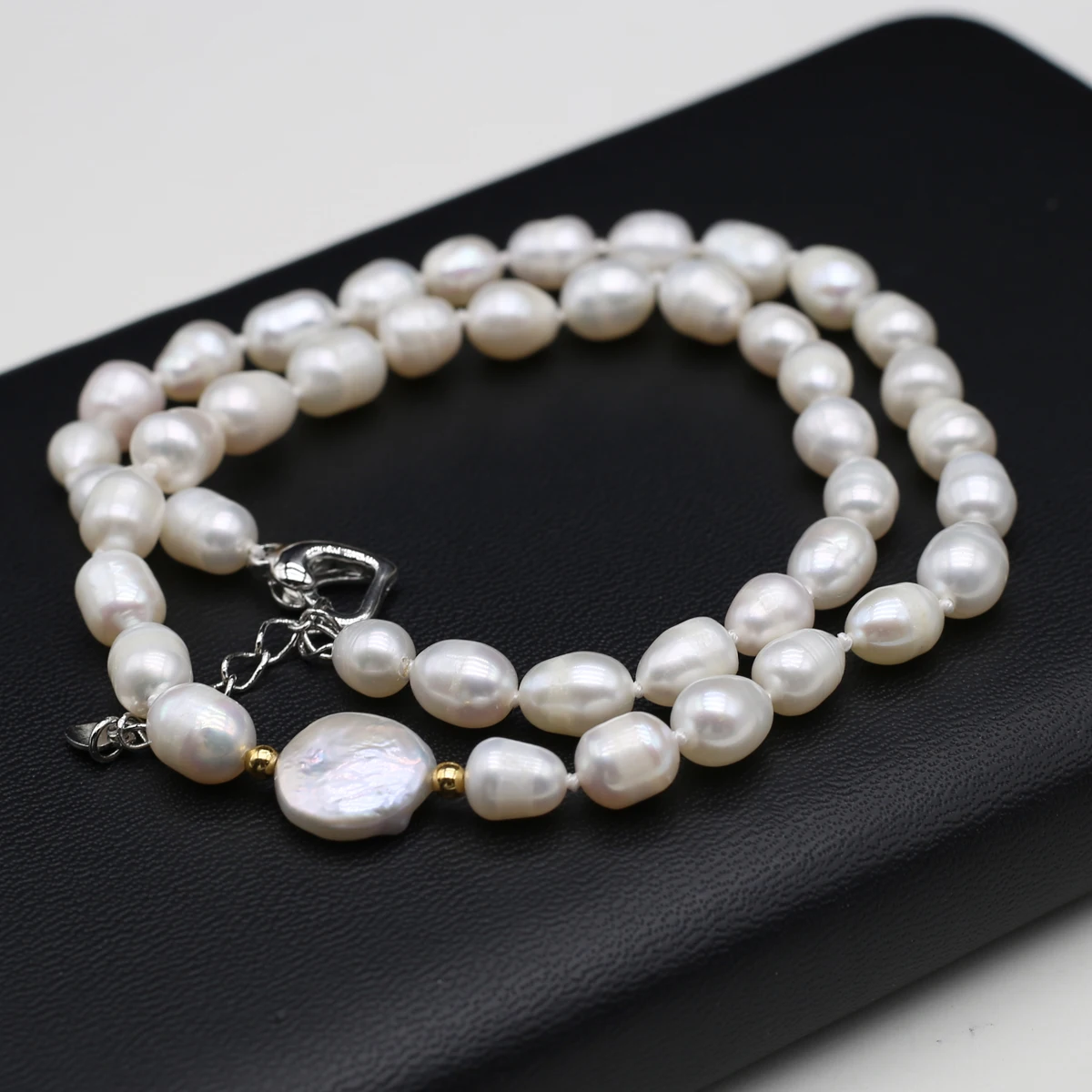 

8-9mm Natural Freshwater Pearl Chokers Necklaces Big White Pearls Jewelry Necklace For Women Fashion Engagement Gift