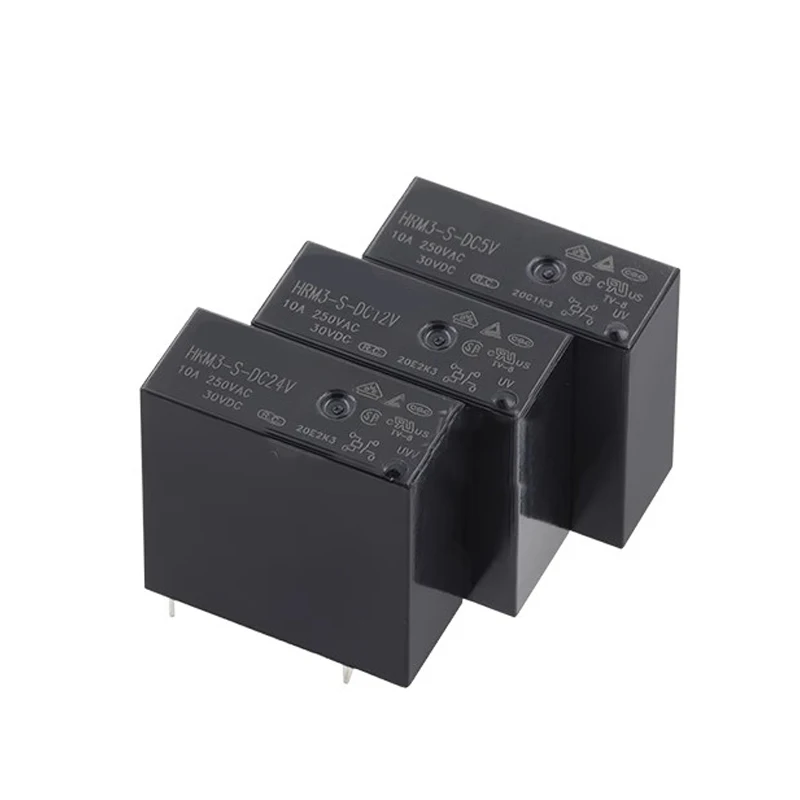 1ШТ Реле HRM3-S-DC5V 12V 24V-Набор нормально разомкнутых 4-контактных реле 10A250VAC HF36F-S |