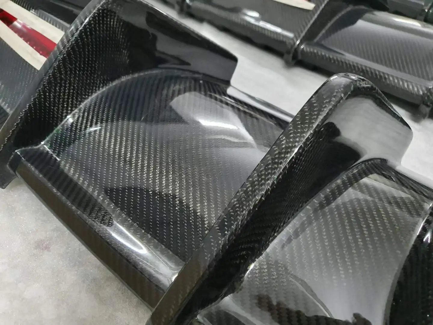 аксессуары для автомобильного диффузора из настоящего углеродного волокна A5-SLINE