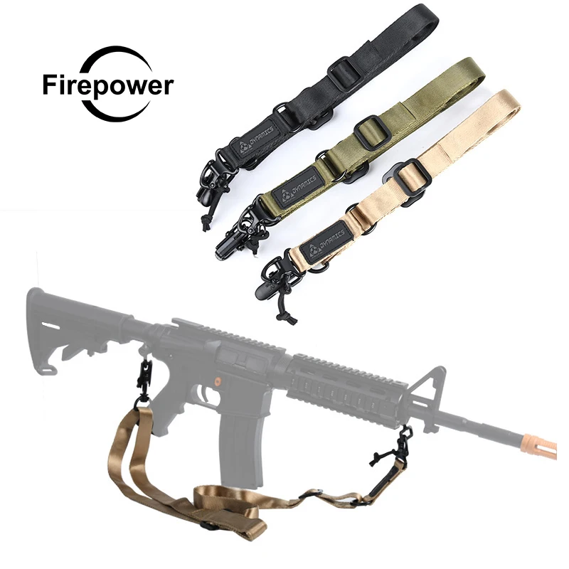 

1 Pcs Double Point Tactical Multi Mission Rifle Sling Gun Strap System Mount Set Suitable for MS2 Airsoft Accessories