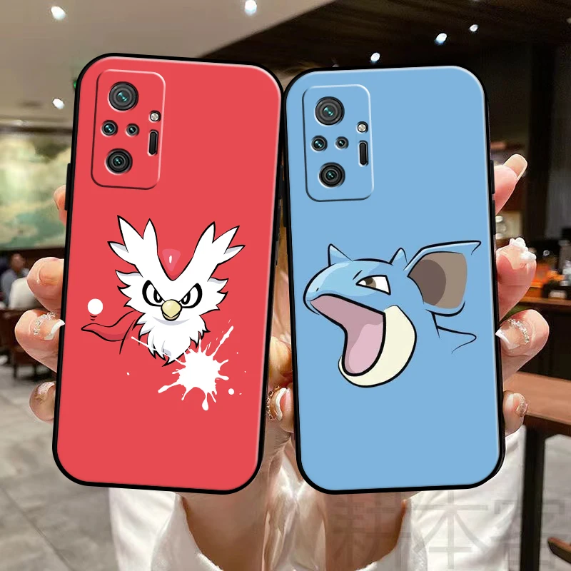 

Pokemon Pikachu Phone Case For Xiaomi Redmi Note 9T 9S 9 Pro Max 10 10X 10 Pro Max 10T 10S 5G Silicone Cover Liquid Silicon