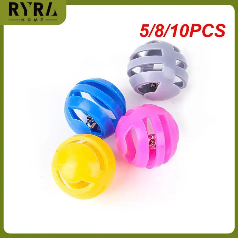 

5/8/10 шт. красивые интерактивные игрушечные кошачьи колокольчики с вырезами прочный низковольтный колокольчик без запаха нетоксичные товар...