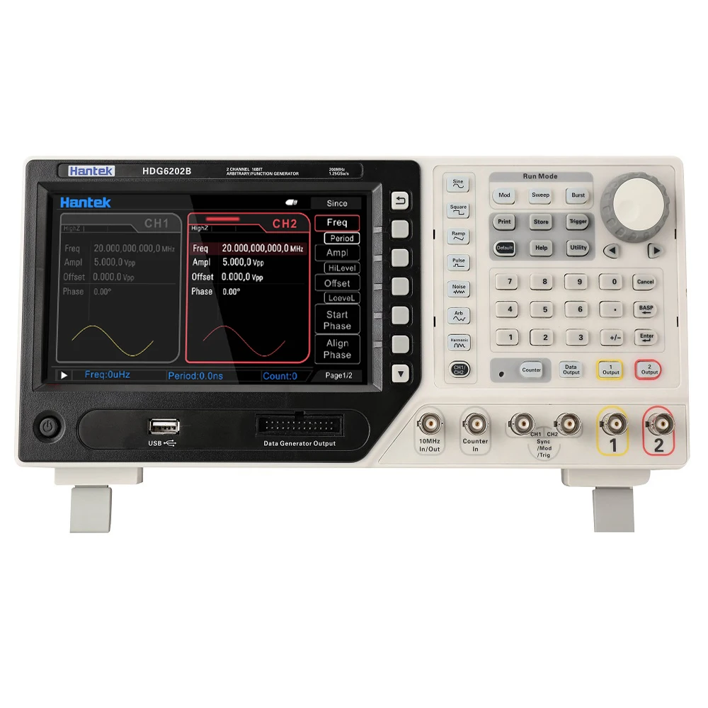 

Цифровой осциллограф Hantek HDG6000B 1.25gsa/s генератор произвольных сигналов 80-200 МГц двухканальный Частотомер