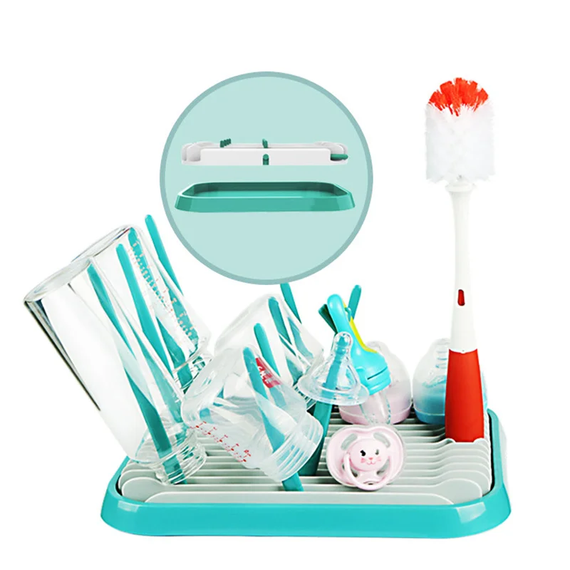 

2022 New Baby feeding bottle drain rack, nipple feeding cup holder, storage drying rack, bottle cleaning and Dish Drying machine