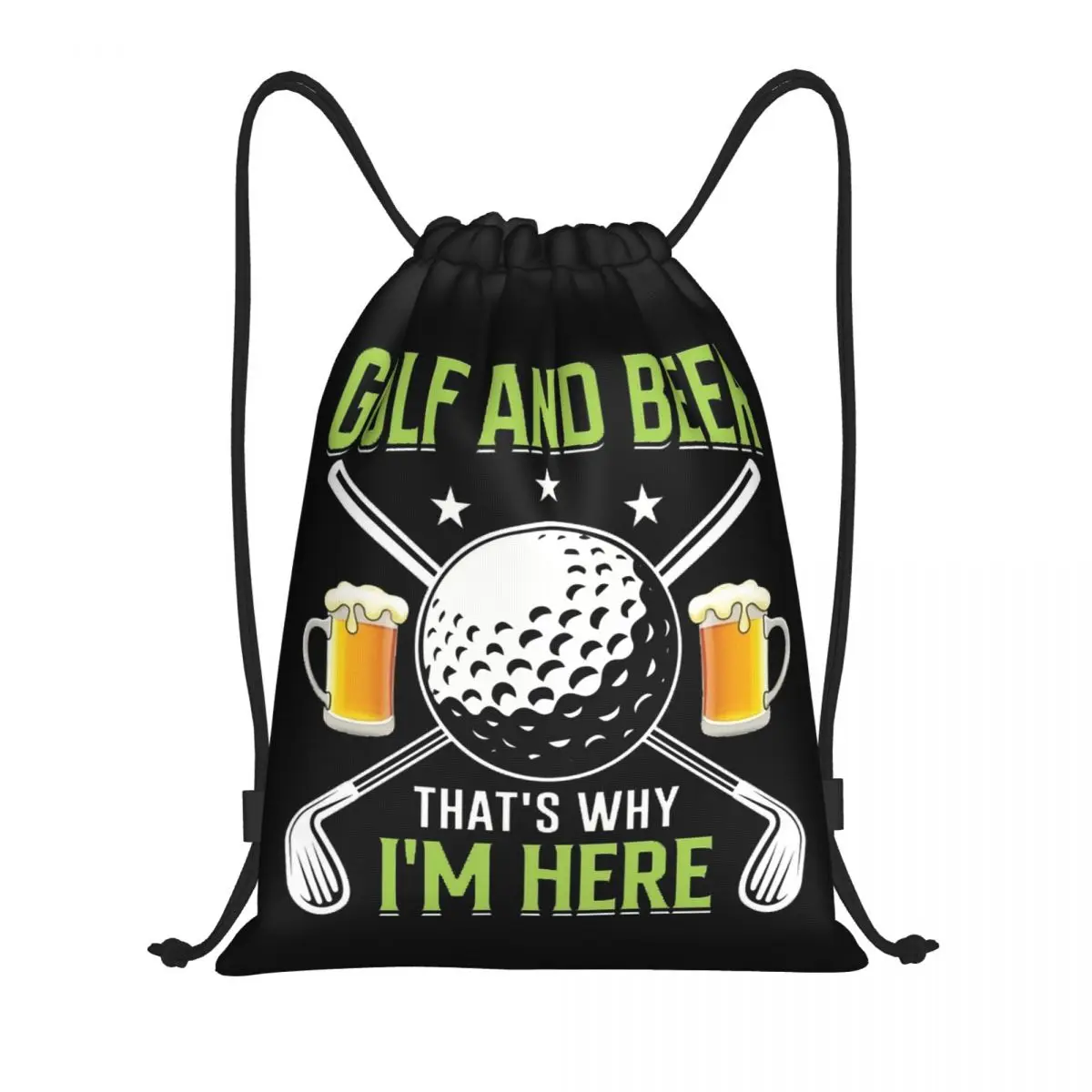 

Рюкзак на шнурке для гольфа и пива для мужчин и женщин, спортивный рюкзак для тренажерного зала, складная сумка для покупок