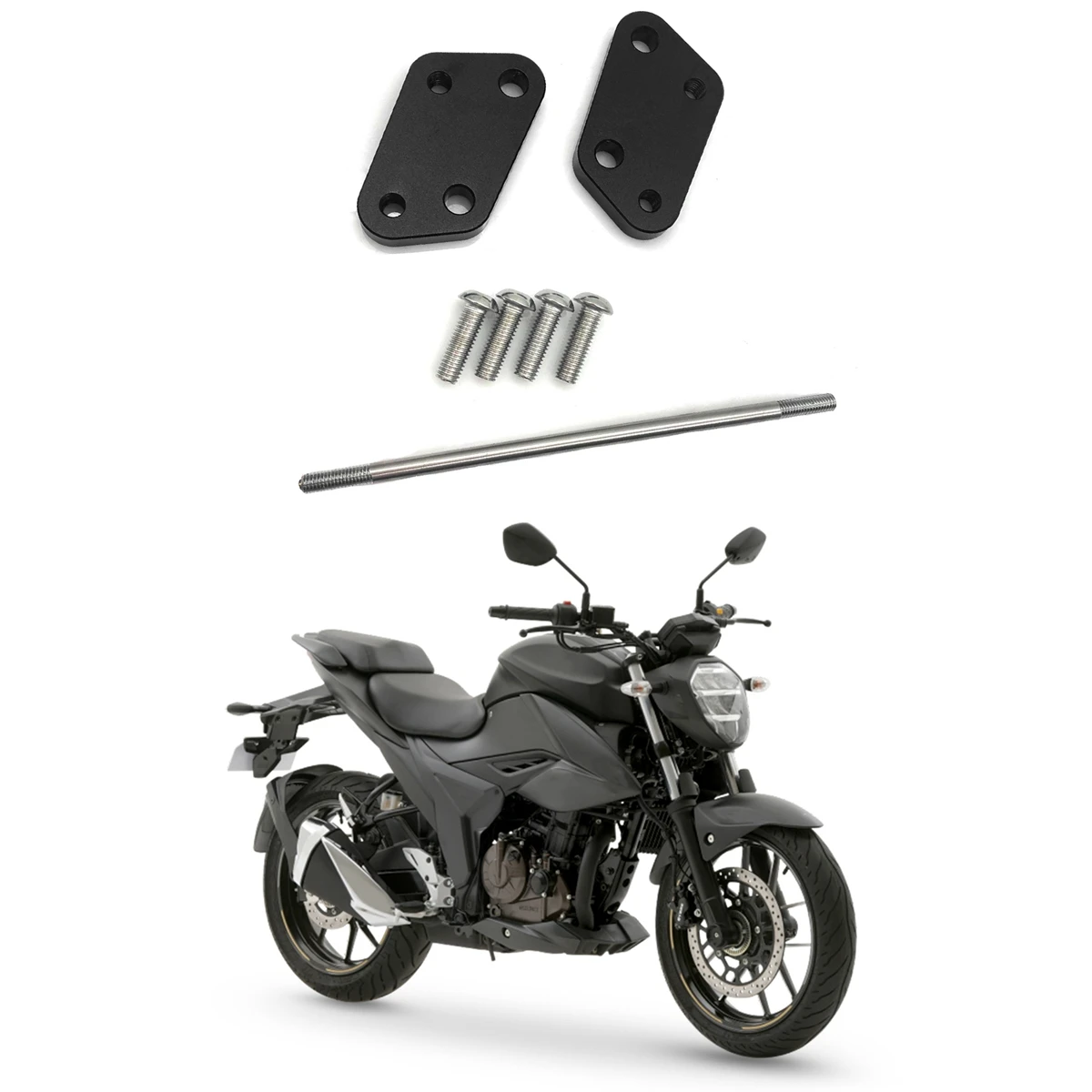 

Для SUZUKI GIXXER 250 GIXXER SF250 2020-2022 задний пассажир после подножки Кронштейн переместить назад педаль поддержка Комплект