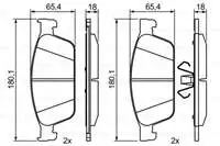 

986495388 for ten brake BALATASI FOCUS III FOCUS III TOURNIER ST 07 / 12 KUGA II × 4/12 KUGA II × 4/
